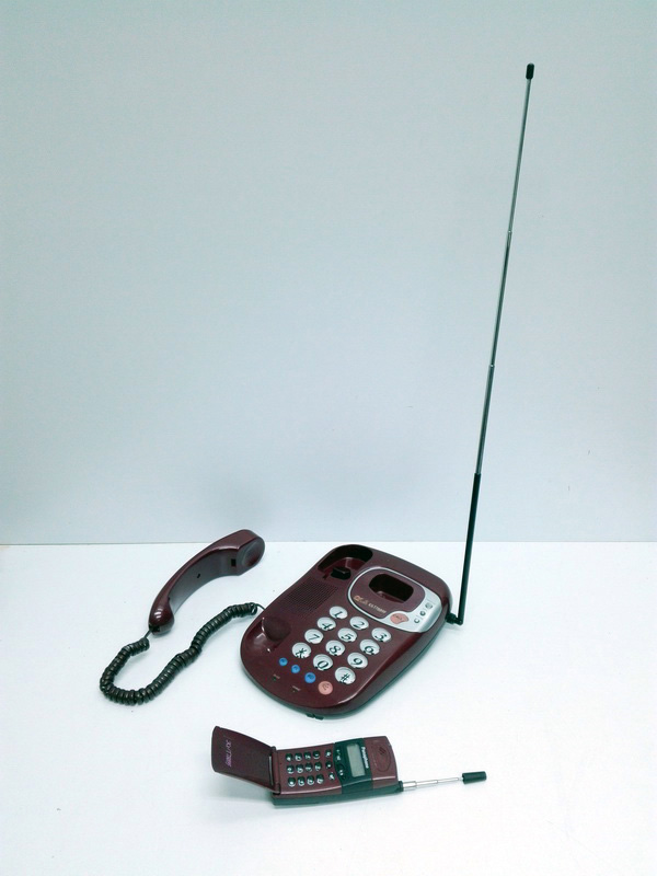 telefono inalambrico color granate panaphone asia japon 16x17x23.5 1u